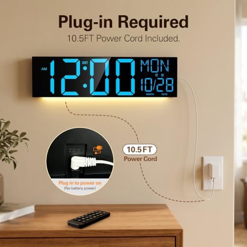 JALL 30" Massive Digital Wall Clock - Image 7