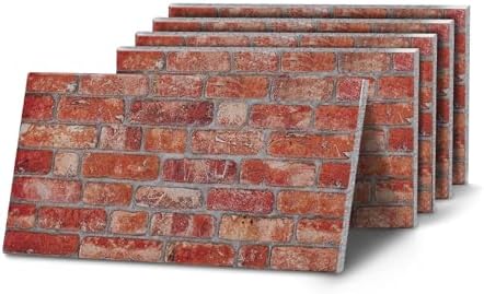 K&B Panels 3D Wall Panels, Rustic Brick Effect Styrofoam Wall Panelling Kit by Unknown