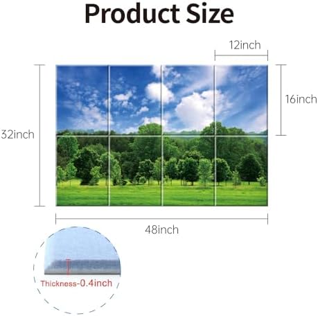Decorative Acoustic Wall Panels 8 Pack approx. 48"x32" - Image 3