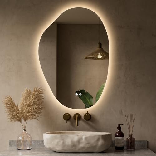 Keonjinn 22" x 30" Asymmetrical Bathroom Mirror by Keonjinn