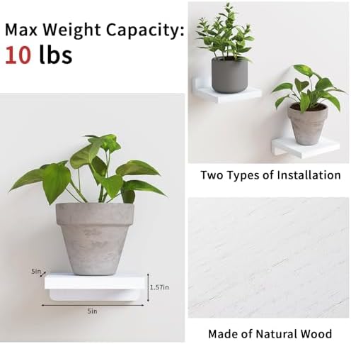 Fixwal Small Floating Shelves for Wall Decor - Image 3