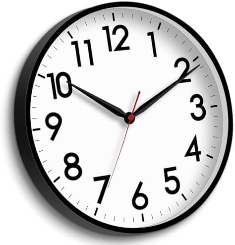 AKCISOT 16 Inch Wall Clock, Silent Battery Operated Analog Clock by Akcisot