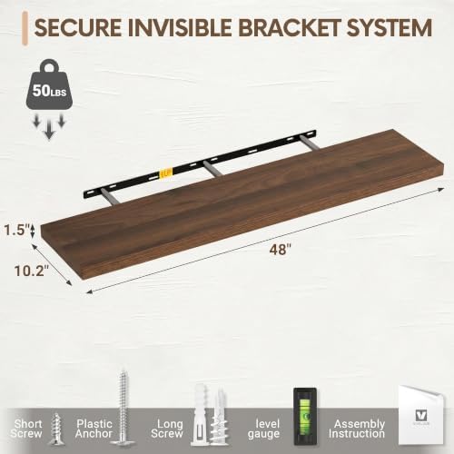 Vivelove 10 Inch Deep Floating Shelves - Image 3