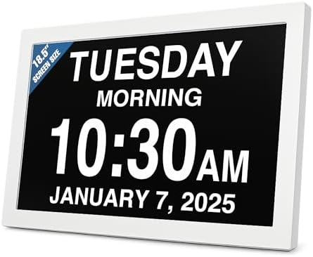 American Lifetime New 2026 Dementia Clock Large Digital Clock by AmericanLifetime