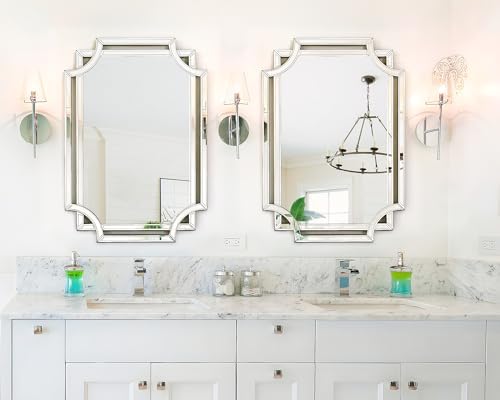 Chende 36" x 24" Rectangular Modern Decorative Wall Mirror - Image 4