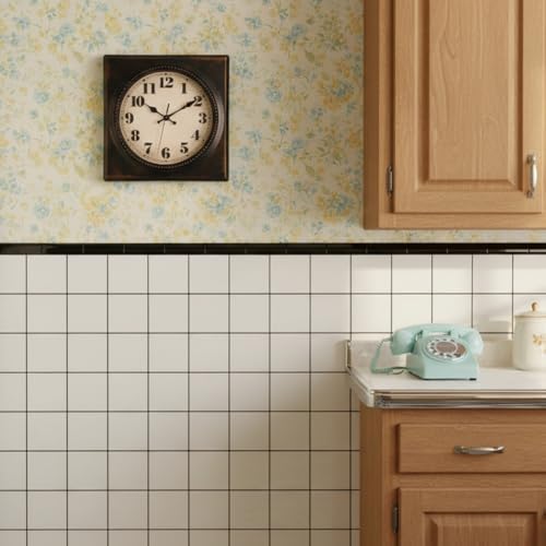 Wall Clock Vintage 1950s Style - Image 3