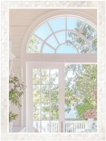 Tanmicoshomy White Shell Framed Wall Mirrors by Tanmicoshomy