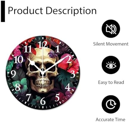 Battery Operated Quartz Wall Clocks Non-Ticking Silent Modern Wall Clocks - Image 5