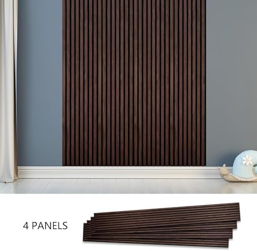 ZETY HOME Acoustic Wood Wall Panels, Slat 4-Pack, 94.5 in - Image 3