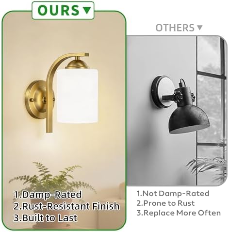 Phaosio Gold Wall Sconces Lights - Image 5
