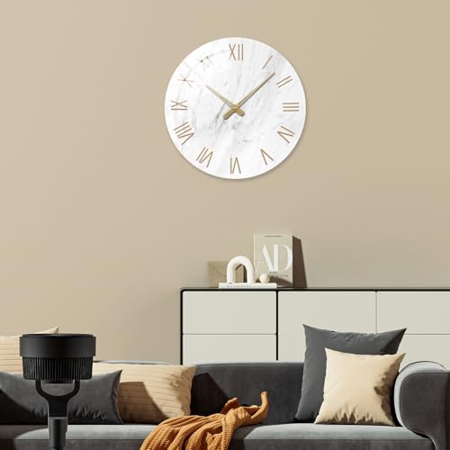 Large Marble Wall Clocks Battery Operated 20 Inch - Image 4