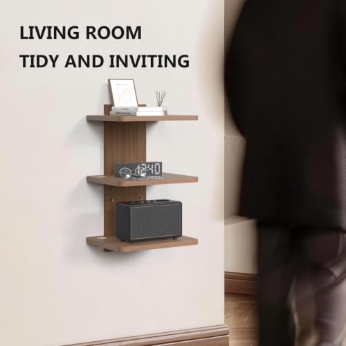 WALI 3 Tier Floating TV Wall Shelf - Image 6