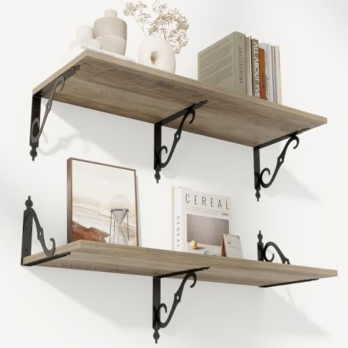 RICHFOCUS 12 Inch Deep Floating Shelves by RICHFOCUS