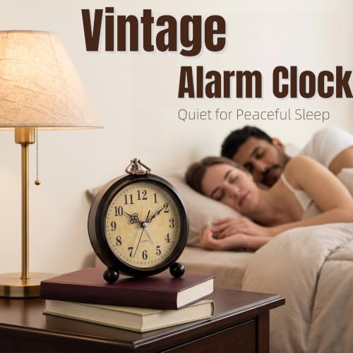 Pumtus 2 Pack Vintage Alarm Clocks - Image 5