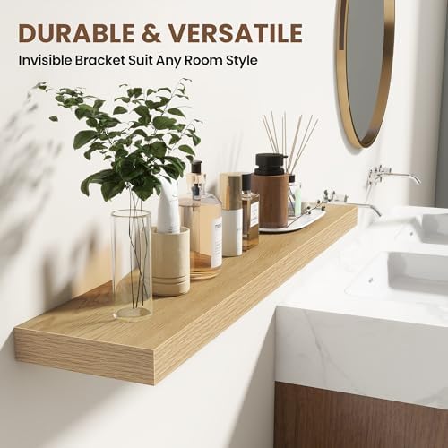 Acovy 30 Inch Floating Shelves for Wall 2 Pack, Wall Mounted Floating Shelf - Image 5