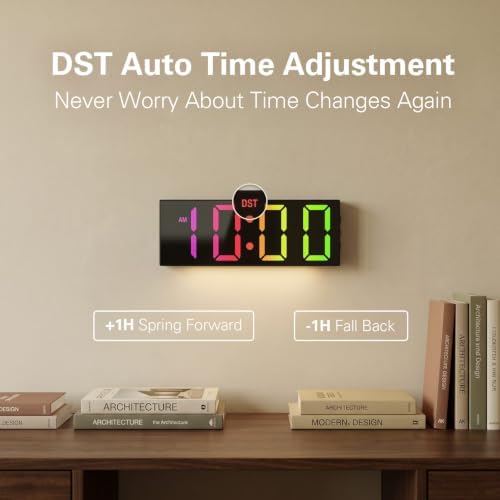 JALL Digital Wall Clock with Big LED Numbers - Image 4