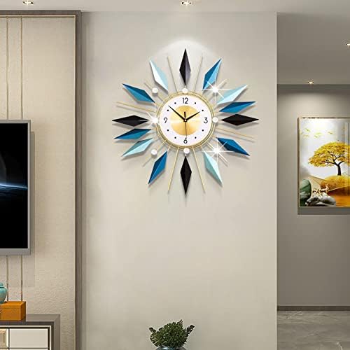 Large Wall Clock Modern Decorative Wall Clocks Silent Non-Ticking Bling Big - Image 2