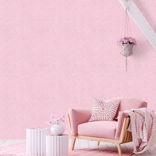 Pink Wallpaper Embossed Silk Self Adhesive Peel and Stick Contact Paper - Image 4