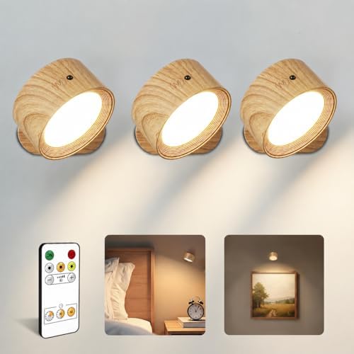 Wall Lights, Rechargeable Magnetic Wall Sconce by AMETHEUS