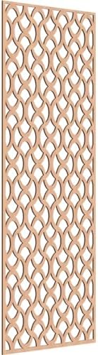 Resort Decorative Pierced Fretwork Wood Wall Panels, 31 3/8"W x 79 3/8"H x 1/4"T by EkenaMillwork