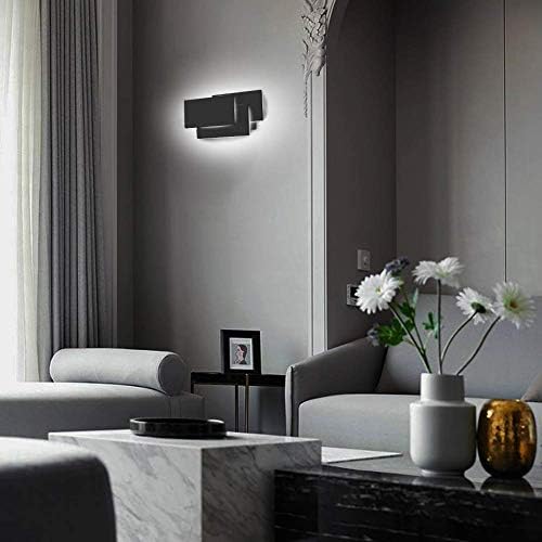 Ralbay 24W Black Wall Sconces Indoor Modern LED Wall Light - Image 3