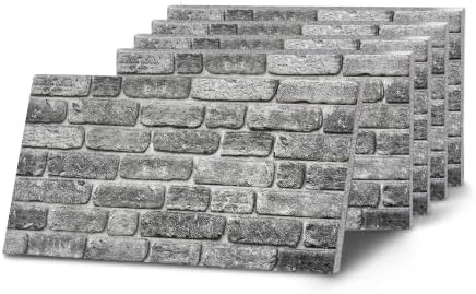 K&B Panels 3D Wall Panels, Rustic Brick Effect Styrofoam Wall Panelling Kit by Unknown