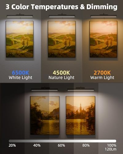 EZVALO 16inch Picture Lights for Wall, 6000mAh Rechareable - Image 2