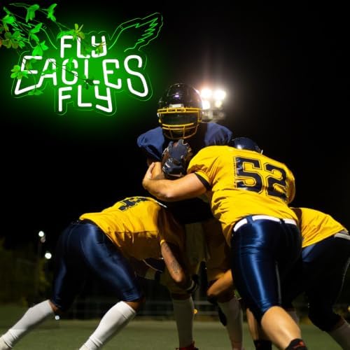 Eagles Team Chant Neon Signs for Wall Decor Team Chant Neon Lights for Bedroom - Image 6
