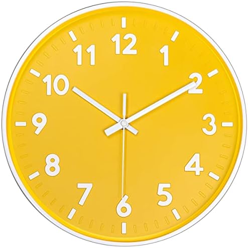 12 Inch Modern Dual‑Mode Clock, Wall Clock & Tabletop Clock by JENLYSTIME