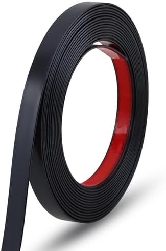Gaahing 196.8" x 0.5" Matte Black Molding & Wall Trim, Flexible Peel and Stick by Getallthemoldingtrimsyoulike