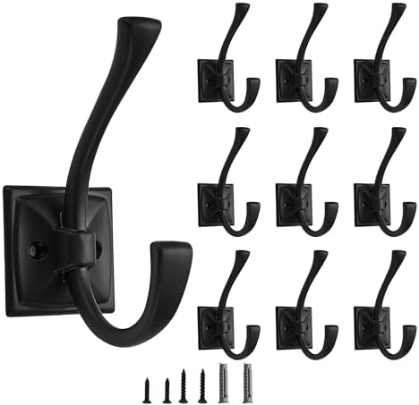 10 Pack Decorative Heavy Duty Towel Hooks by CABDM