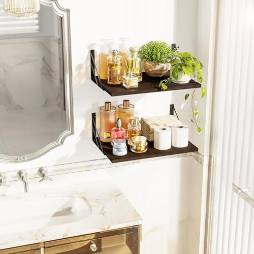 Love-KANKEI Wide Deep Floating Wall Shelves Set of 2 - Image 4