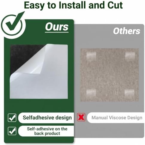 Waister Soundproof Wall Panels, 0.47 Inch Thick High Density-Green - Image 6