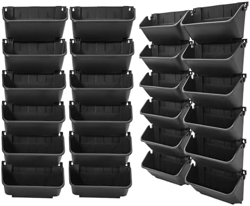 Wall Mounted Vertical Planter 24 Pots, 10.1oz Self-Watering System by Unknown