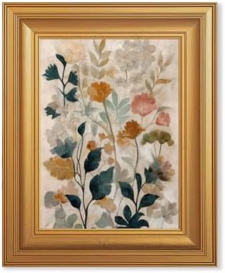 EJPFOGV Vintage Boho Floral Botanical Framed Canvas Wall Art 8x10 inches by FramedCanvasWallArt