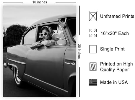 Poster Master Woman in Classic Car Print - Image 2