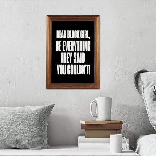 Be Everything They Said You Couldn't Motivational Canvas Wall Art, - Image 4