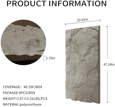 3D Faux Stone Wall Panels - Image 2