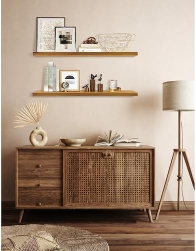 Teak Wood Floating Shelves Perfect - Image 6