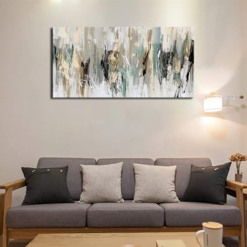 tigeridge Abstract Wall Art Grey Modern Canvas Pictures Contemporary Canvas - Image 2