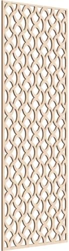 Resort Decorative Pierced Fretwork Wood Wall Panels, 21 3/8"W x 54 3/8"H x 1/4"T by EkenaMillwork