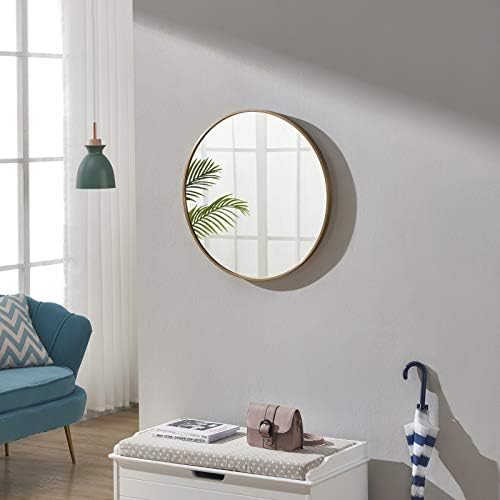 Itrue Round Metal Wall Mirror, 24 Inch - Image 3