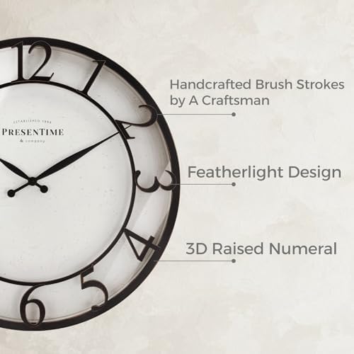 Presentime 21" Farmhouse Series Wall Clock - Image 2