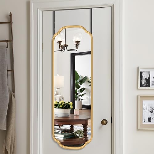 Ferytange 48"x16" Gold Door Mirror Full Length Over The Door - Image 2