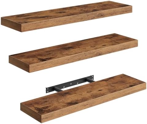 RALGEND Floating Shelves for Wall, 23.6" Wall Shelf Set of 3 by RALGEND