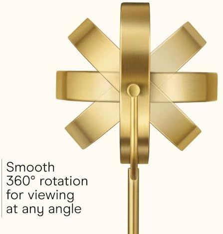 Conair LED Vanity Mirror, Double-Sided, 10x Maginification, Brushed Brass - Image 5