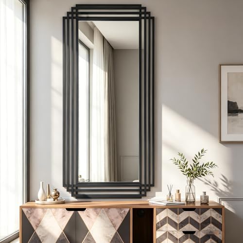 47"x22" Large Rectangle Decorative Mirror - Image 7