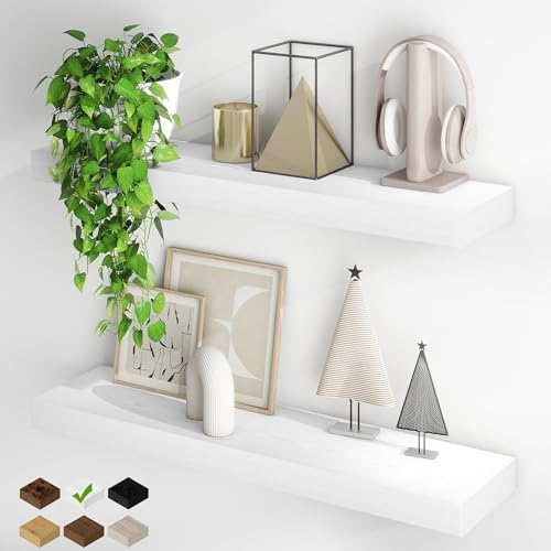 Fun Memories Floating Shelves for Wall, 32Inch Floating Shelves Set of 2 by FunMemories
