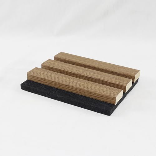 Wood Slat Acoustic Panels, Walnut Sample - Image 3