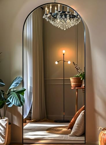 KOMCOTE 71x28 Inch Arched Floor Mirror - Image 2